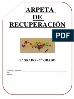 Arte y Cultura Carpeta de Recuperacion de Arte y Cultura - 1ero - 2do