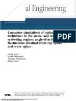 Computer Simulations of Optical Turbulence in The Weak - and Strong - Scattering Regime