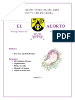 El Aborto - Trabajo de Investigación.