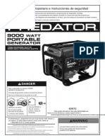 Predator 9000 Generator Manual Español