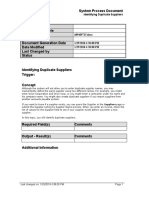 Identifying Duplicate Suppliers - SPD