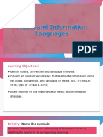 Media and Information Languages