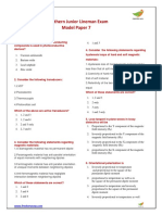 TS JLM Exam Model Paper