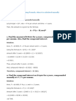 Compound Interest by Using Formula