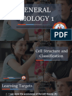 Gen Bio 1 Lesson 1.1 Cell Structure and Classification