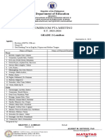 Attendance Pta Meeting 2023 Official Format