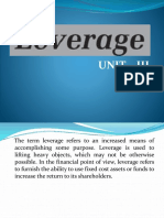 Unit 3 Leverage