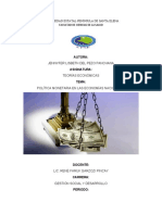 Ensayo 2 Políticas Monetarias