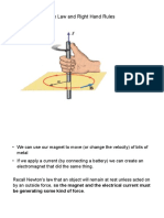 Jan 16 Right Hand Rules and Forces On Current Carrying Wire