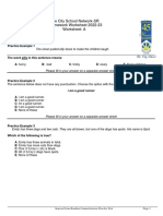 Grade 7 Worksheet A The City School