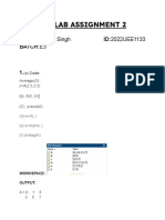 Assignment 2 MATLAB