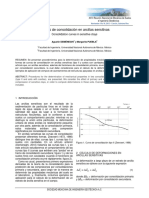 Curvas de Consolidacion en Arcillas Sensitivas