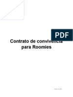 Contrato de Convivencia para Roomies