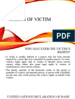 Rights of Victim