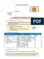 D2 A1 SESION MAT. Utilizamos Las Fracciones en La Cocina