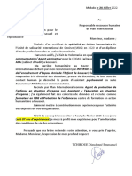 Lettre e Motivation TCHIROUE DIEUDONNE Poste de Officier VBG SSDR