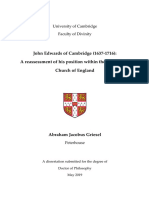 Las Polémicas Antiarminianas de Edwards y La Batalla Por La Iglesia de Inglaterra