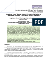 LLLT Vs Ultrasonic Cavitation in Abdominal Adiposity After Gastric Bypass in Fame