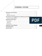 Steering System: Specifications Structure and Functions