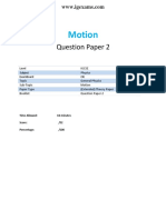 Phy Motion 2 Theory QP