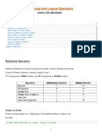 Matlab Relational Logical Operators