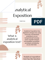 Analytical Exposition