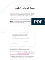 Advanced JavaScript Cheat Sheet - Zero To Mastery