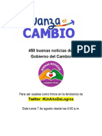 Para Trinar, 450 Buenas Noticias Del Gobierno Del Cambio