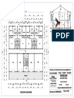 Vue en Plan RDC: Ech:1/100 Soubre, Le 08/09/2023