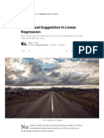 A Practical Suggestion in Linear Regression by Yhwash