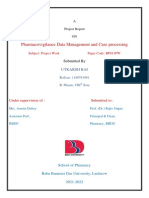 Pharmacovigilance Processing and Data Management