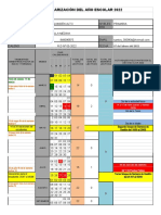 Calendarización Del Año Escolar 2022