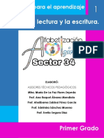 Cuaderno para El Aprendizaje de La Lectura y Esctritura. Primer Grado.