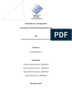 Especificacion de Requerimientos