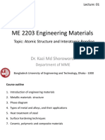 ME 2203 Engineering Materials: Dr. Kazi MD Shorowordi