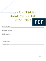 IT - 402 Practical Record