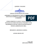 Draft Thesis Document For Addis Bekana