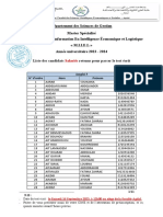 Listes Des Candidats Salariés Retenus Pour Passer Le Test Ecrit 2023-2024