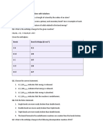 Bond Energy Chemistry Questions