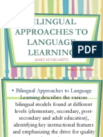 Bilingual Approaches To Language Learning: (Mary Mcgroarty)