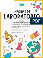 Documento A4 Portada Carátula Proyecto Ciencias Química Doodle Amarillo y Rosa