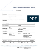 Tax Certificate: R Margabandhu