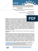 A Indisciplina Nas Aulas de Educação Física Análise de Uma Proposta de Ensino Orientada Pelos Jogos Sociomotrizes de Cooperação