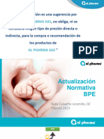 Actualización en BPE 2023