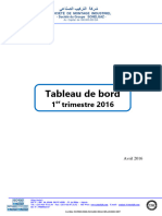 Tableau de Bord Sonelgaz 1er T 2016