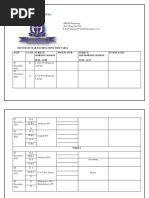 End of Term FourTests (2022) - Time Table 3 - 040837