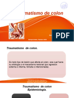 Traumatismo y Herida de Colon R3