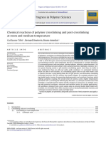 Chemical Reactions of Polymer Crosslinking and Post-Crosslinking at Room and Medium Temperature