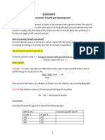 Economic Growth Notes