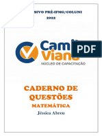 Caderno de Questões Matemática 2022 IFMG COLUNI - Ciclo 1